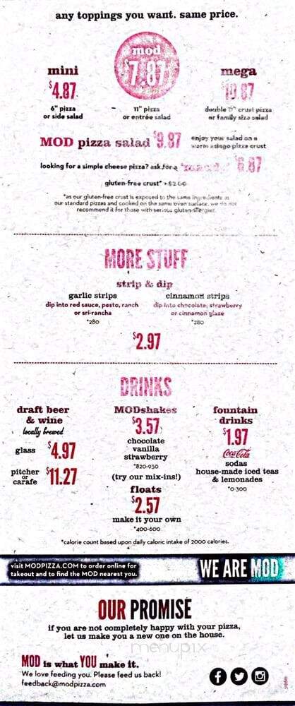 MOD Pizza - Ellisville, MO menu_pic