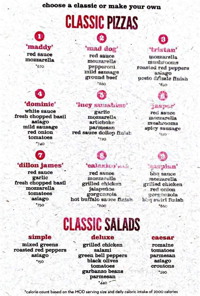 MOD Pizza - Ellisville, MO menu_pic