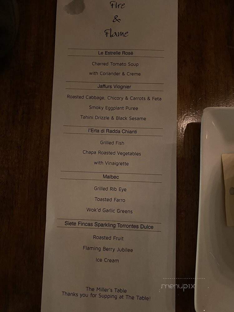 The Miller's Table - Oceanside, CA menu_pic