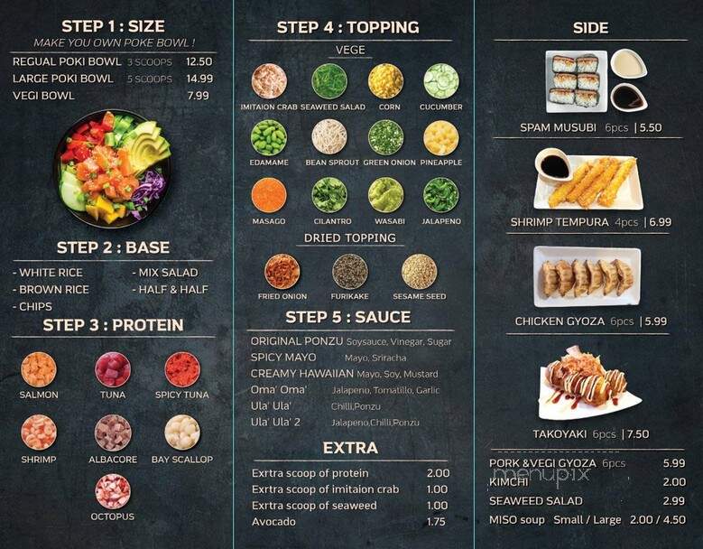 Poki Yaki - Compton, CA menu_pic