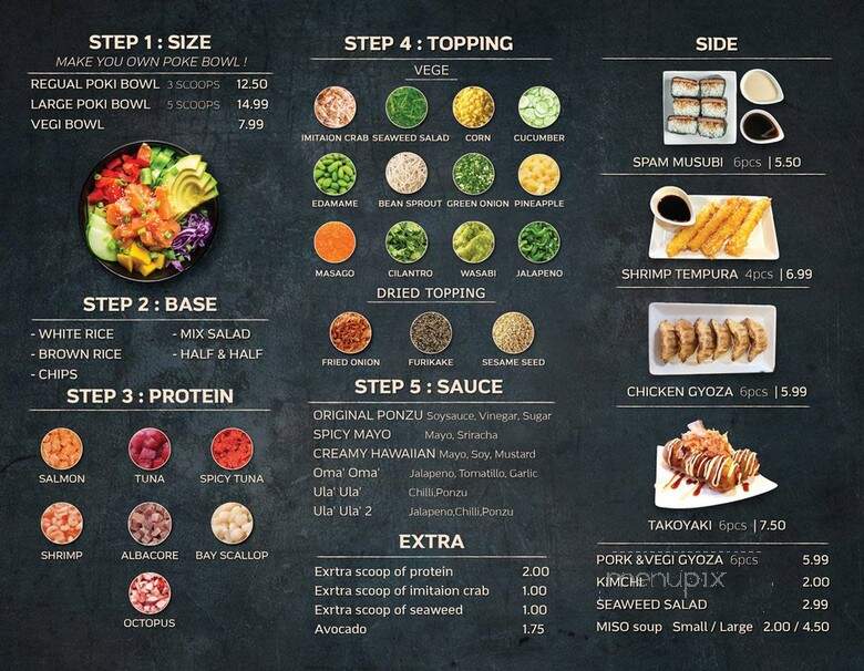 Poki Yaki - Compton, CA menu_pic