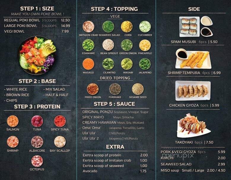 Poki Yaki - Compton, CA menu_pic