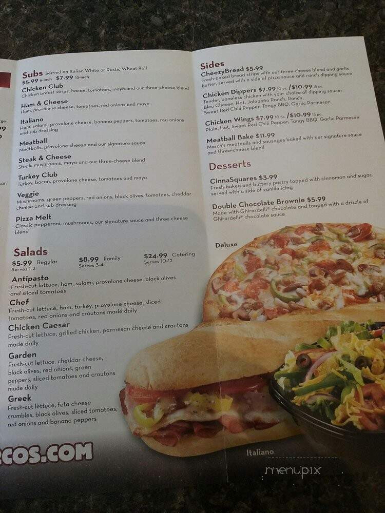 Marco's Pizza - Lewisville, TX menu_pic