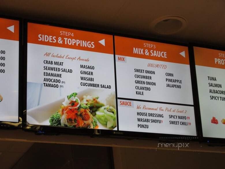 Poke Bar - Sandy Springs, GA menu_pic