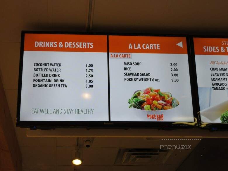 Poke Bar - Sandy Springs, GA menu_pic