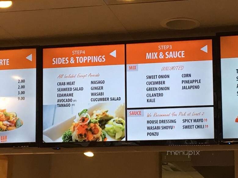Poke Bar - Sandy Springs, GA menu_pic