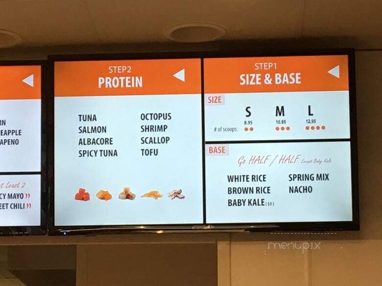 Poke Bar - Sandy Springs, GA menu_pic