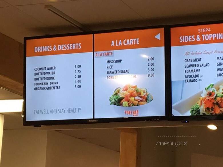 Poke Bar - Sandy Springs, GA menu_pic