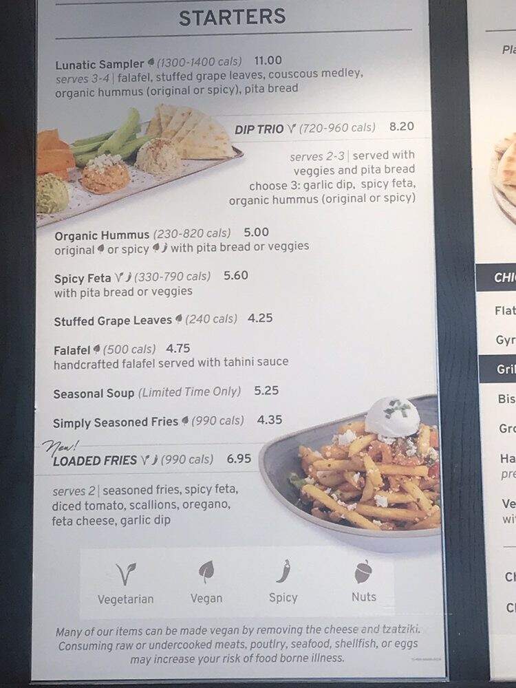 Luna Grill - Cerritos, CA menu_pic