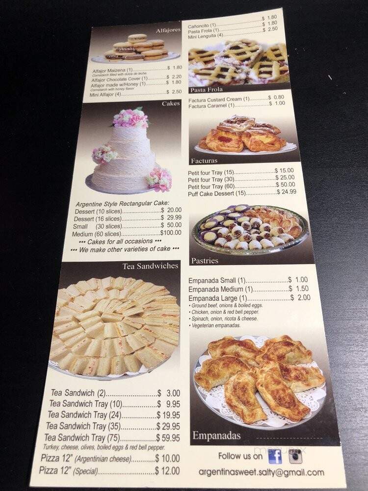 Argentina's Sweet & Salty - Bedford, TX menu_pic