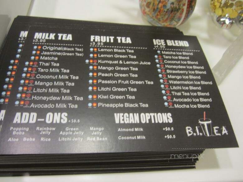 B.I.TEA - Chicago, IL menu_pic