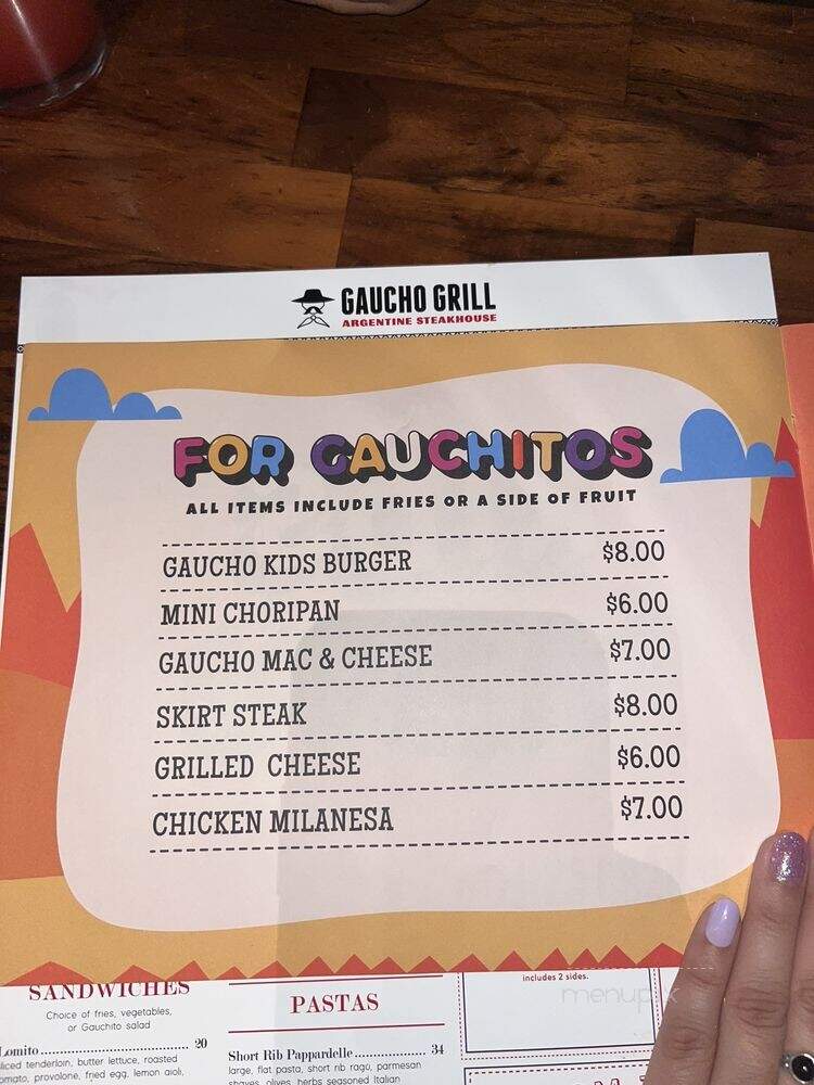 Gaucho Grill Argentine Steakhouse - Downey, CA menu_pic