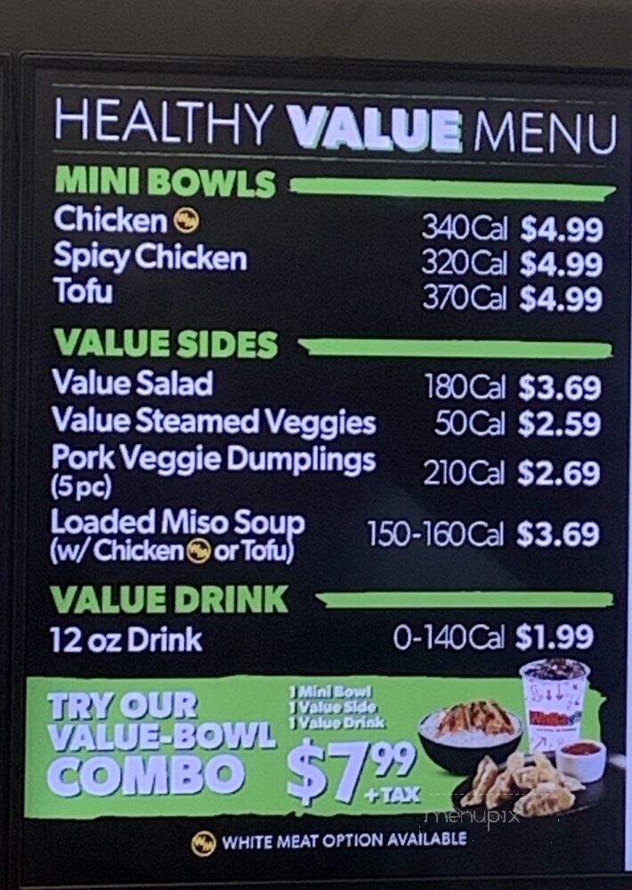 WaBa Grill - San Bernardino, CA menu_pic