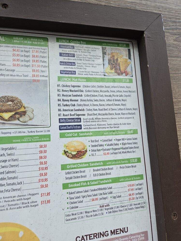 Bagel Belly - New York, NY menu_pic
