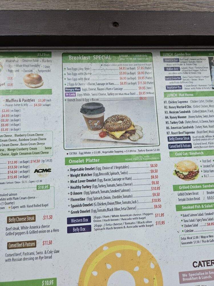 Bagel Belly - New York, NY menu_pic