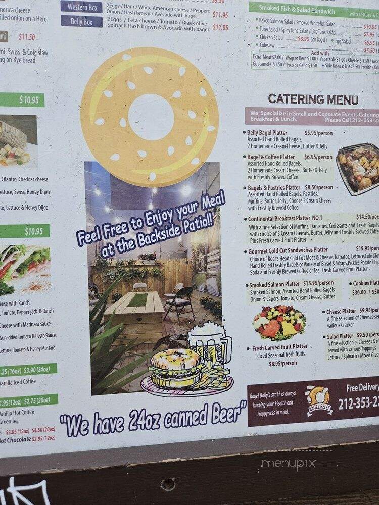 Bagel Belly - New York, NY menu_pic