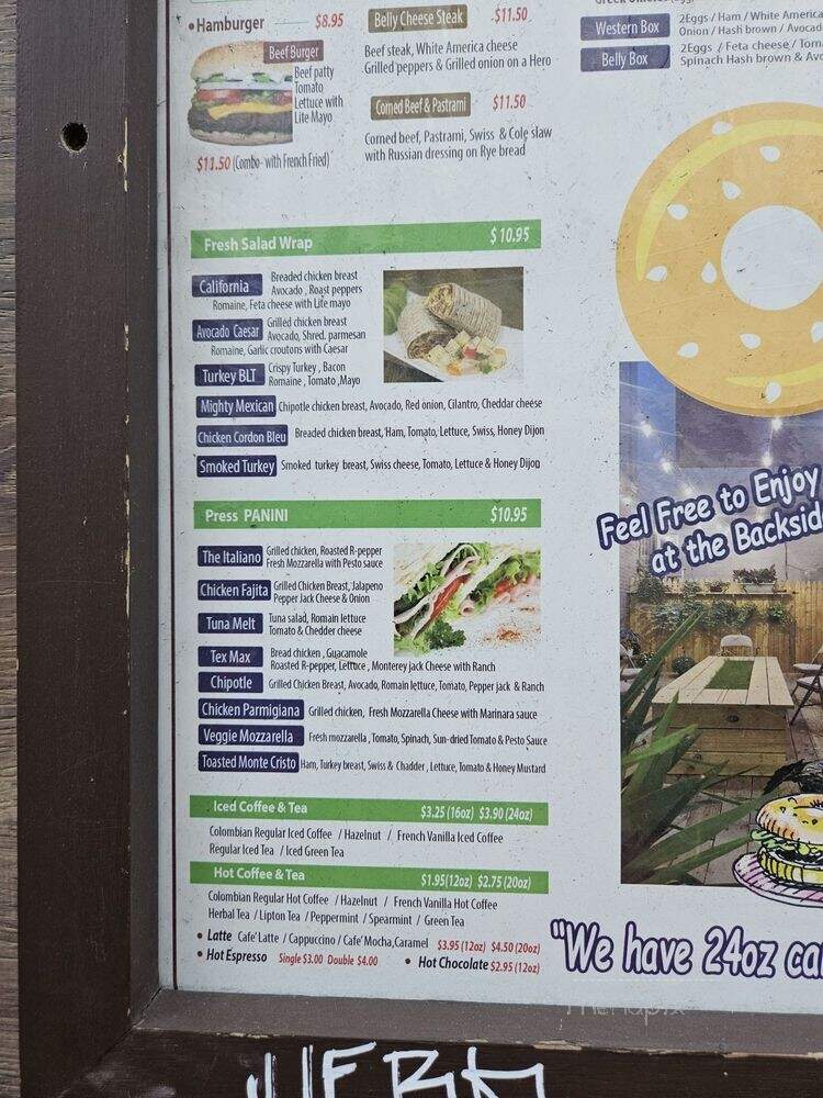 Bagel Belly - New York, NY menu_pic