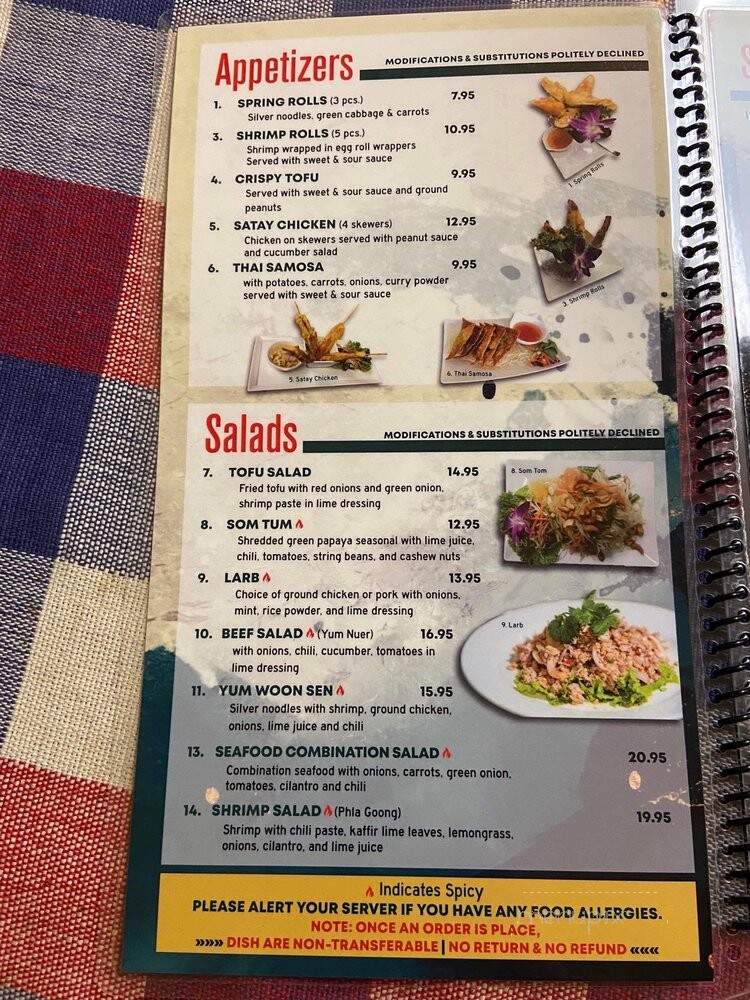 La Mai Thai Cuisine - Fountain Hills, AZ menu_pic