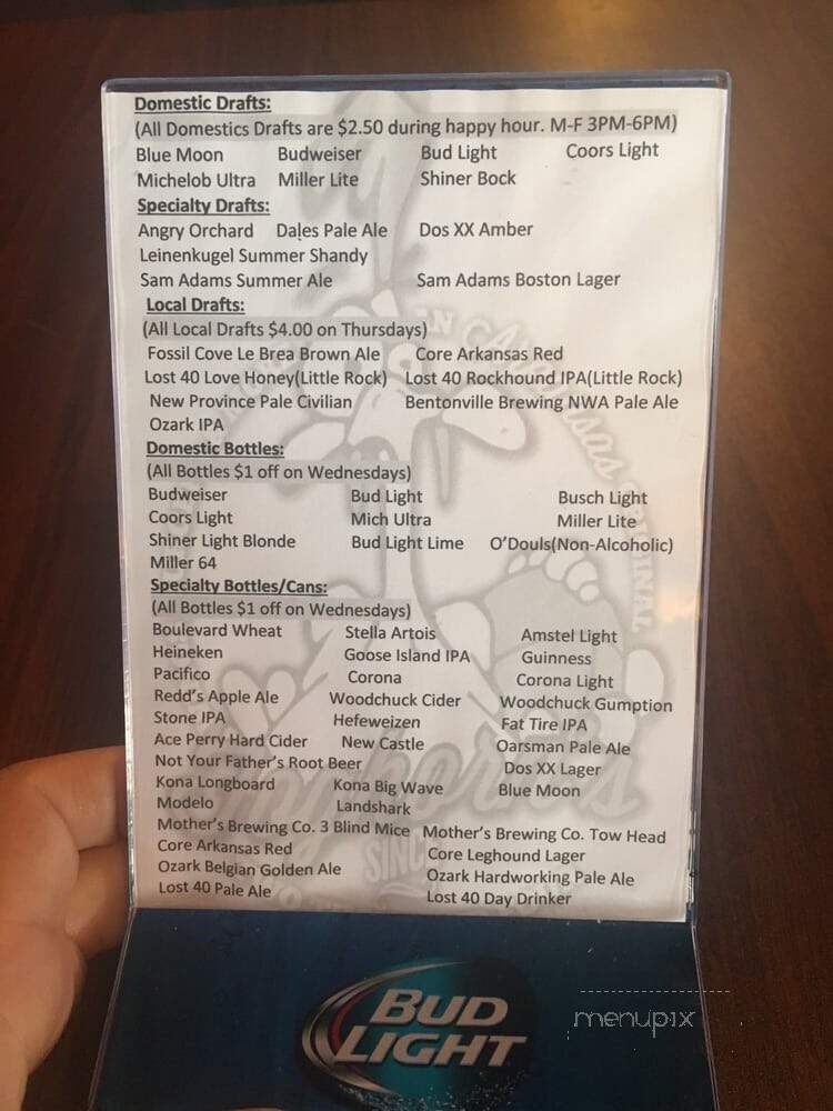 Foghorn's Wings - Rogers, AR menu_pic