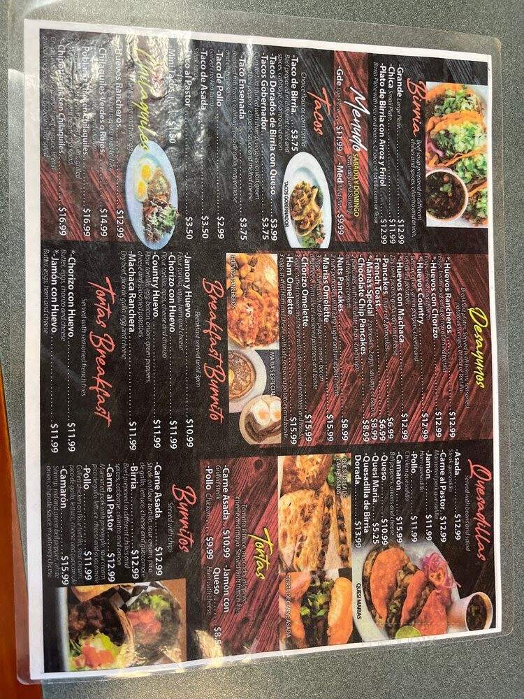 Birrieria Las Marias - Phoenix, AZ menu_pic