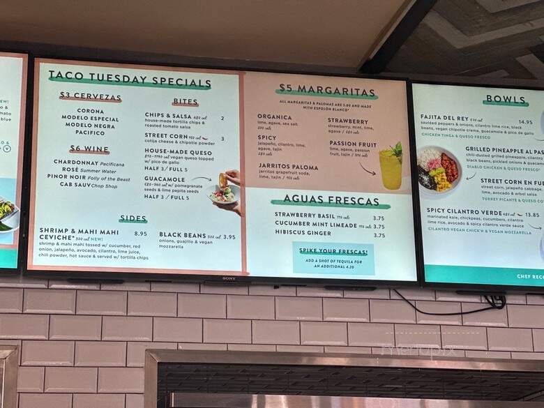 Tocaya Organica - West Hollywood, CA menu_pic