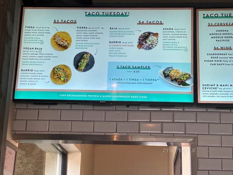 Tocaya Organica - West Hollywood, CA menu_pic