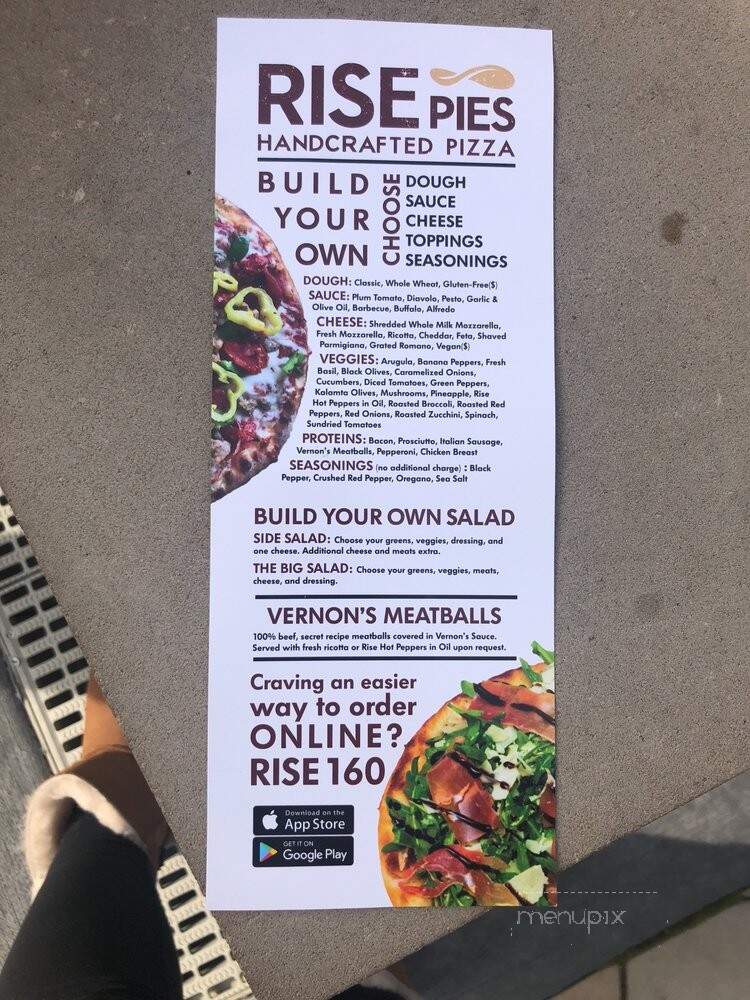 Rise Pies - Clarksburg, MD menu_pic