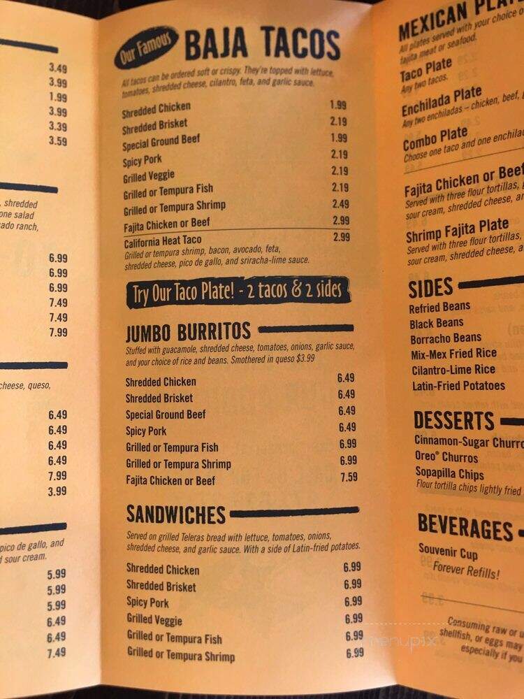 Fuzzy's - Royse City, TX menu_pic