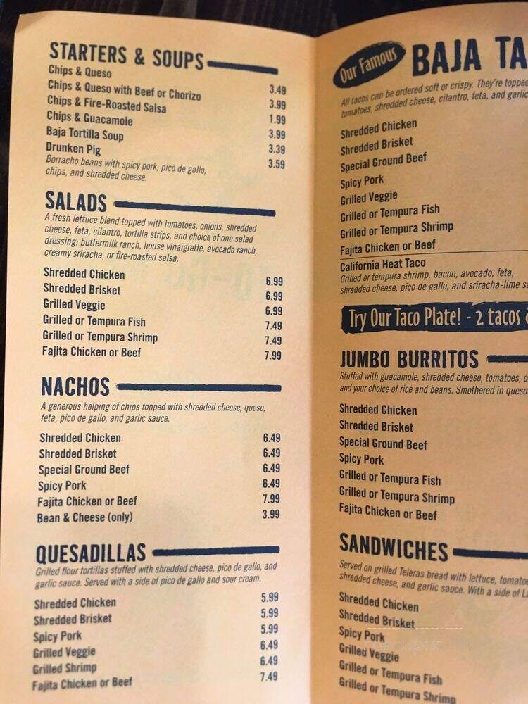 Fuzzy's - Royse City, TX menu_pic