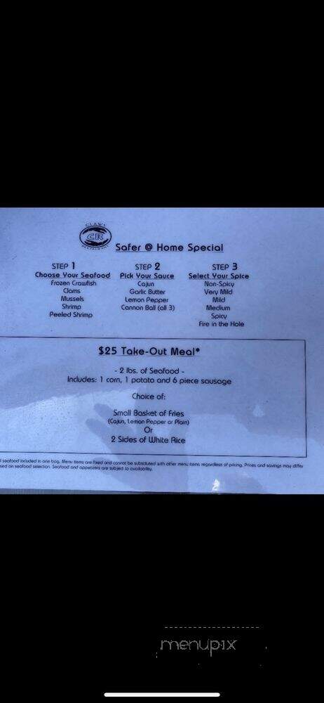 Claws - Cerritos, CA menu_pic