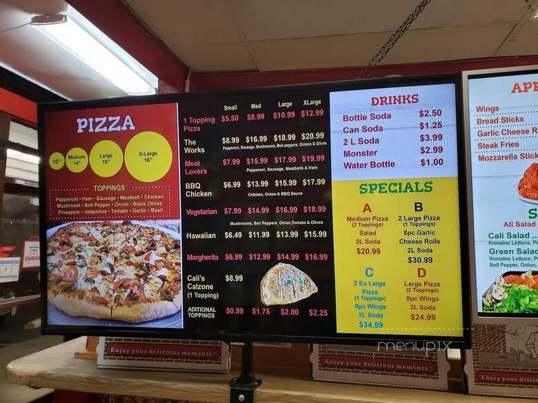 Cali's Pizza - Bellflower, CA menu_pic