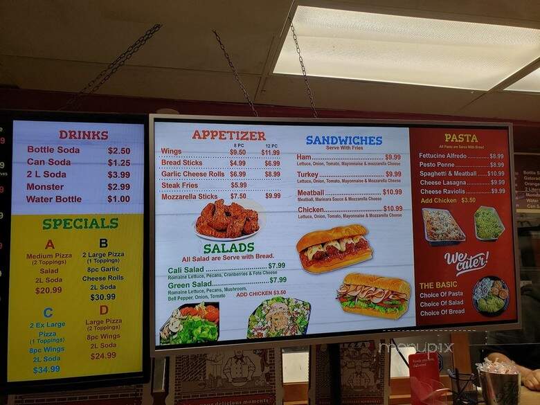 Cali's Pizza - Bellflower, CA menu_pic