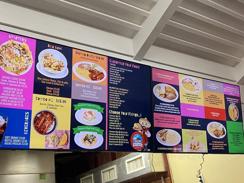 Mi Casita Mexican Grill - Santa Rosa Beach, FL menu_pic