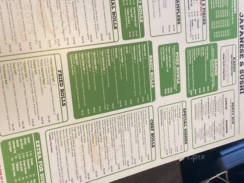 My Thai and Sushi - Warner Robins, GA menu_pic