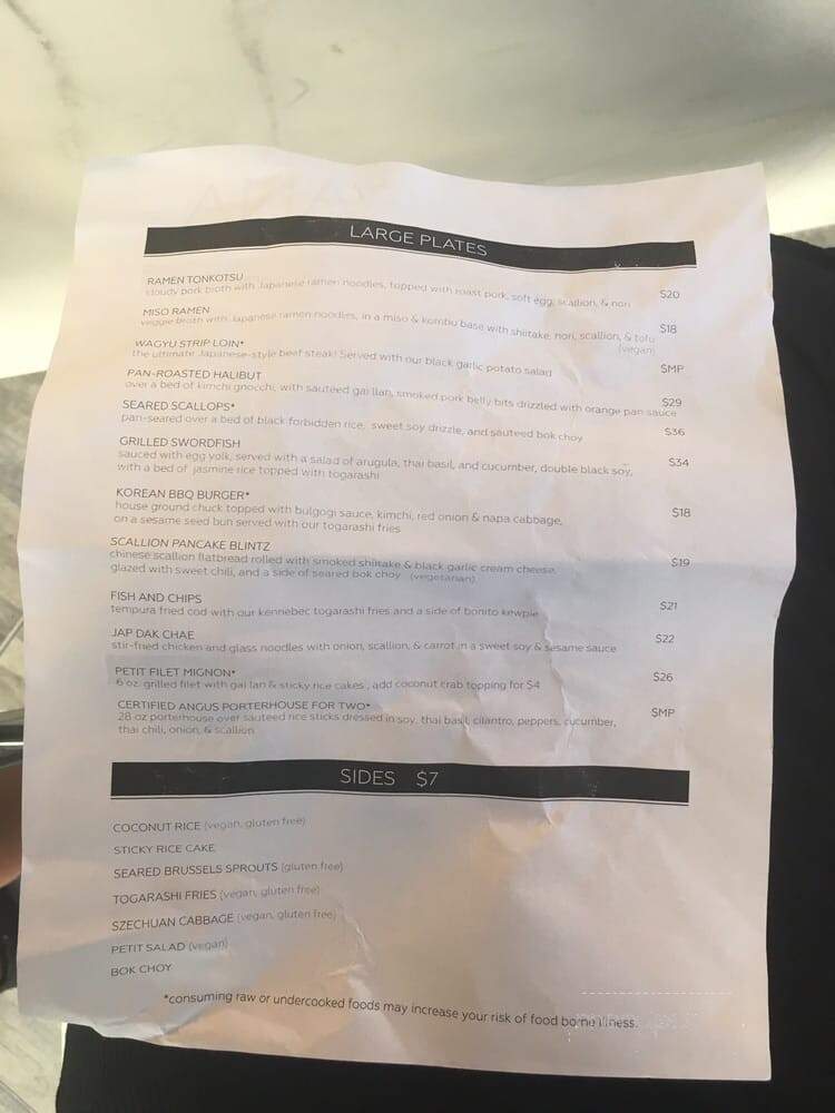 Kabana Rooftop - Richmond, VA menu_pic