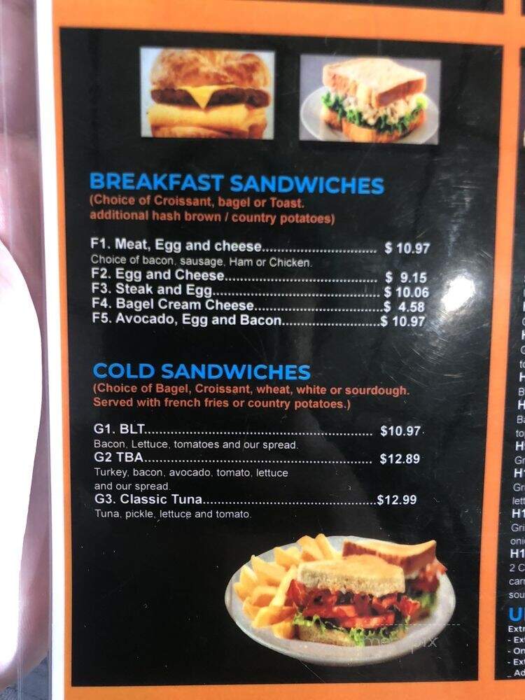 Corner Deli and Grill - San Jose, CA menu_pic