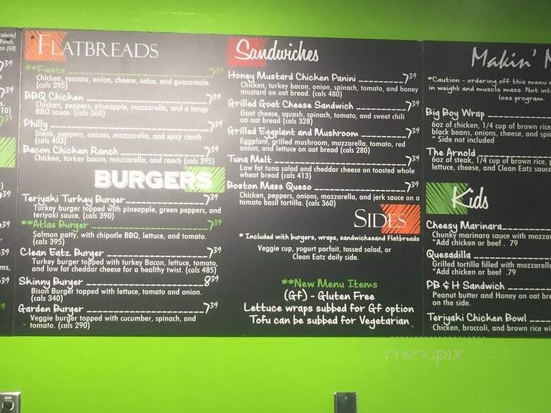 Clean Eatz - Fayetteville, NC menu_pic