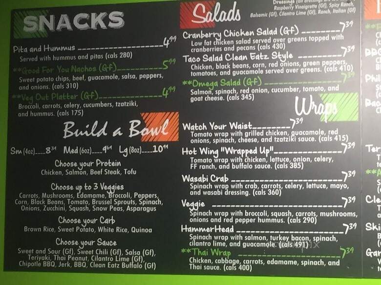Clean Eatz - Fayetteville, NC menu_pic