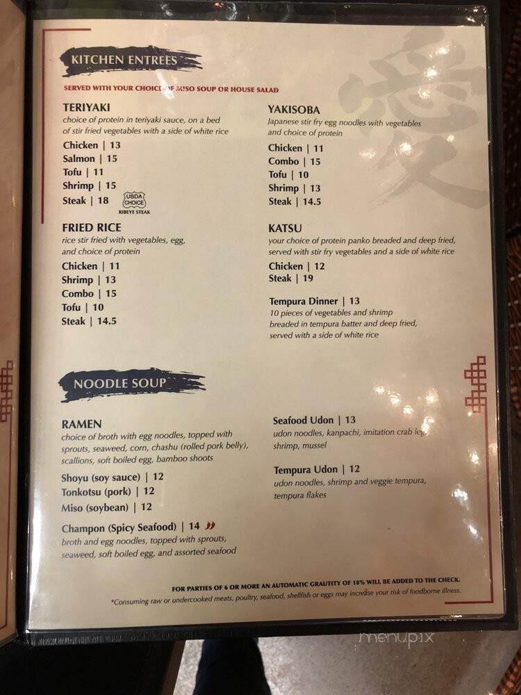 Sushi I - Coeur d'Alene, ID menu_pic