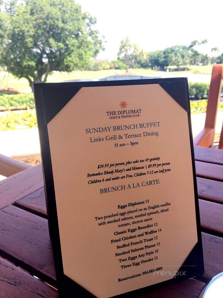 The Links Grill Royal Palm - Hallandale Beach, FL menu_pic