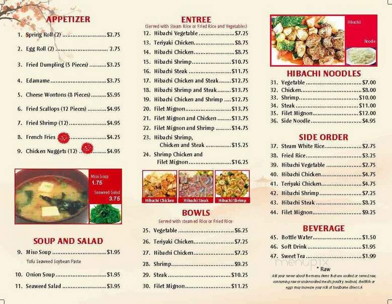 Hokkaido Express - Fayetteville, NC menu_pic