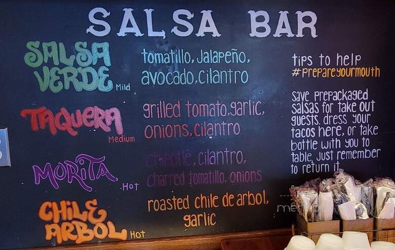 Taco Bamba - Vienna, VA menu_pic