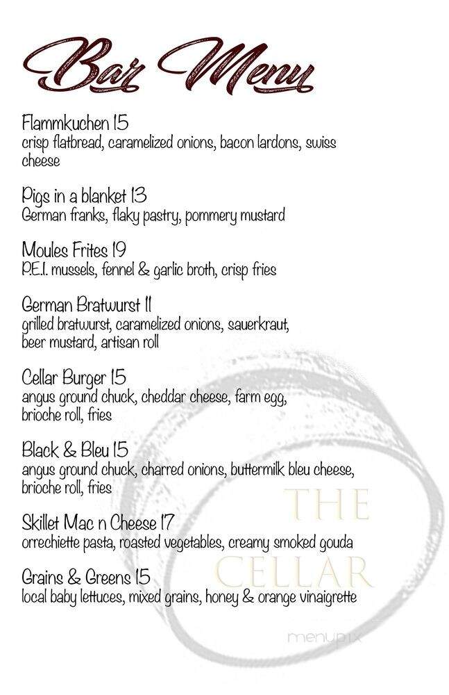 Falcon's Lounge - Lake Placid, NY menu_pic