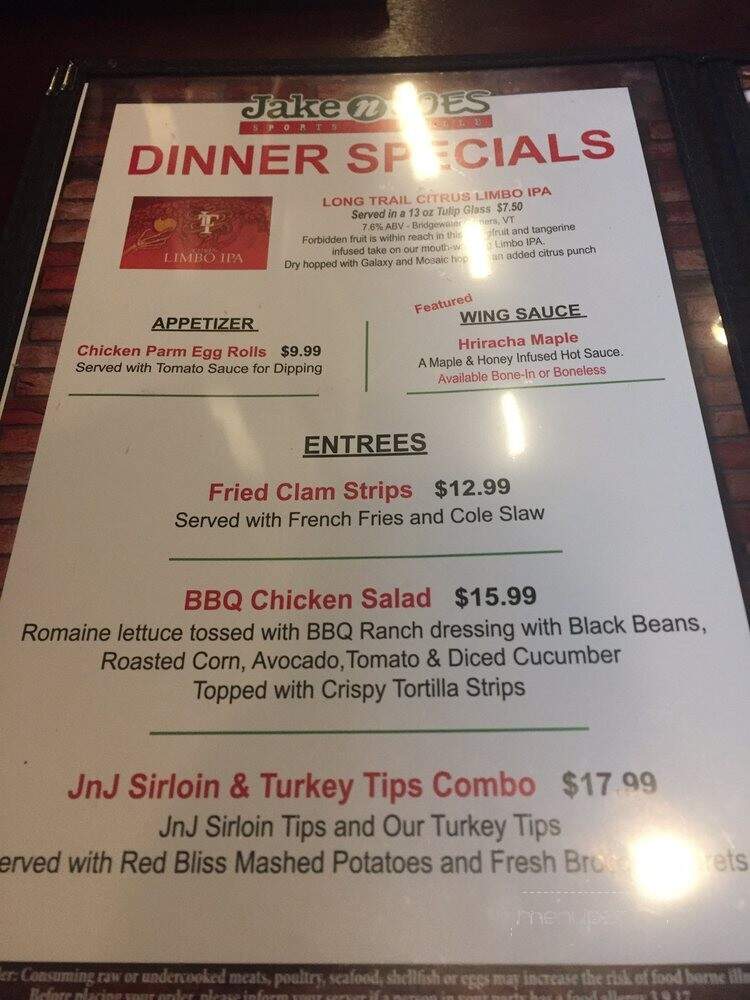 Jake n JOES Sports Grille - Braintree, MA