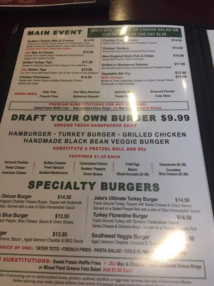 Jake n JOES Sports Grille - Braintree, MA
