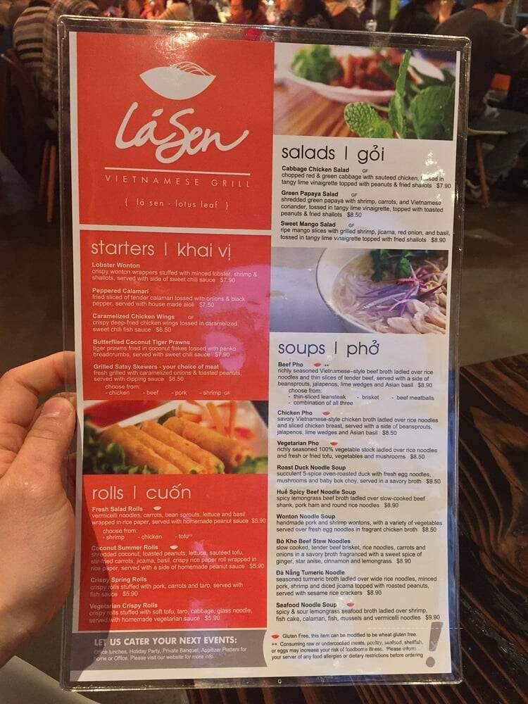 La Sen - Portland, OR menu_pic