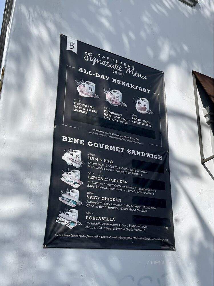 Caffe Bene - Torrance, CA menu_pic