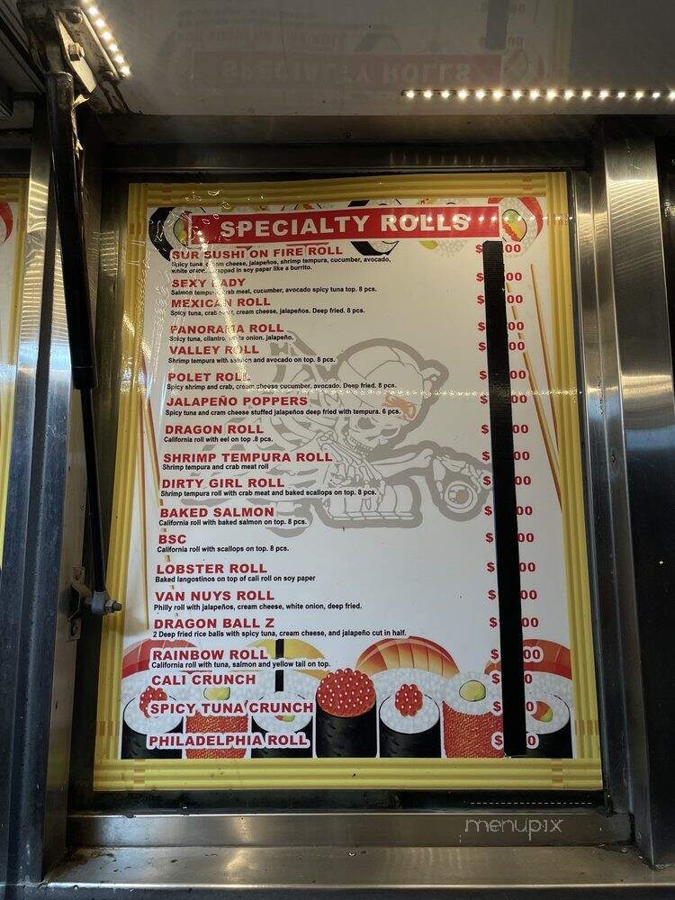 Sur Sushi - Los Angeles, CA menu_pic