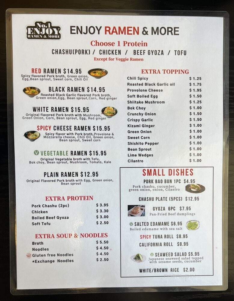 En Joy Bowls - Los Angeles, CA menu_pic