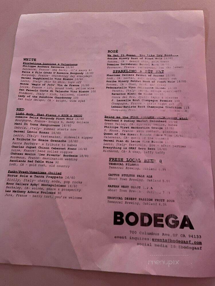 Bodega - San Francisco, CA